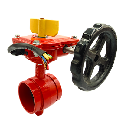 Butterfly ventil Pre-Wired m/ gear Rillet