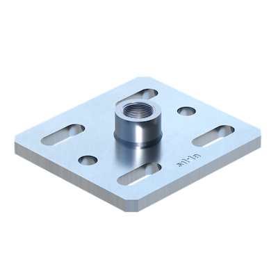 Grundflange GPL F 100 ST - ½"