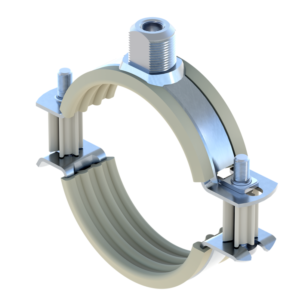 Rørbøjle Ratio S-K til plastrør m/ gummi
