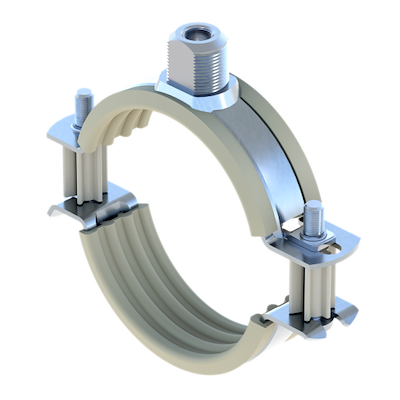 Rørbøjle Ratio S-K til plastrør m/ gummi