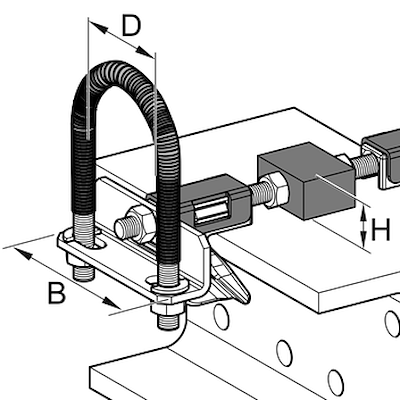 Guided Support FR - H 20 (DN 15 - 50)