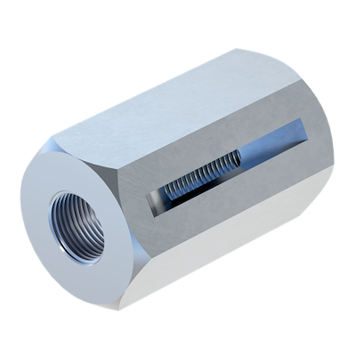 Samlemuffe sekskantet Varmgalvaniseret