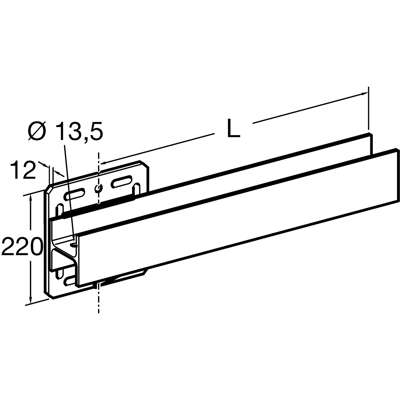 Vandret konsol QKO 100