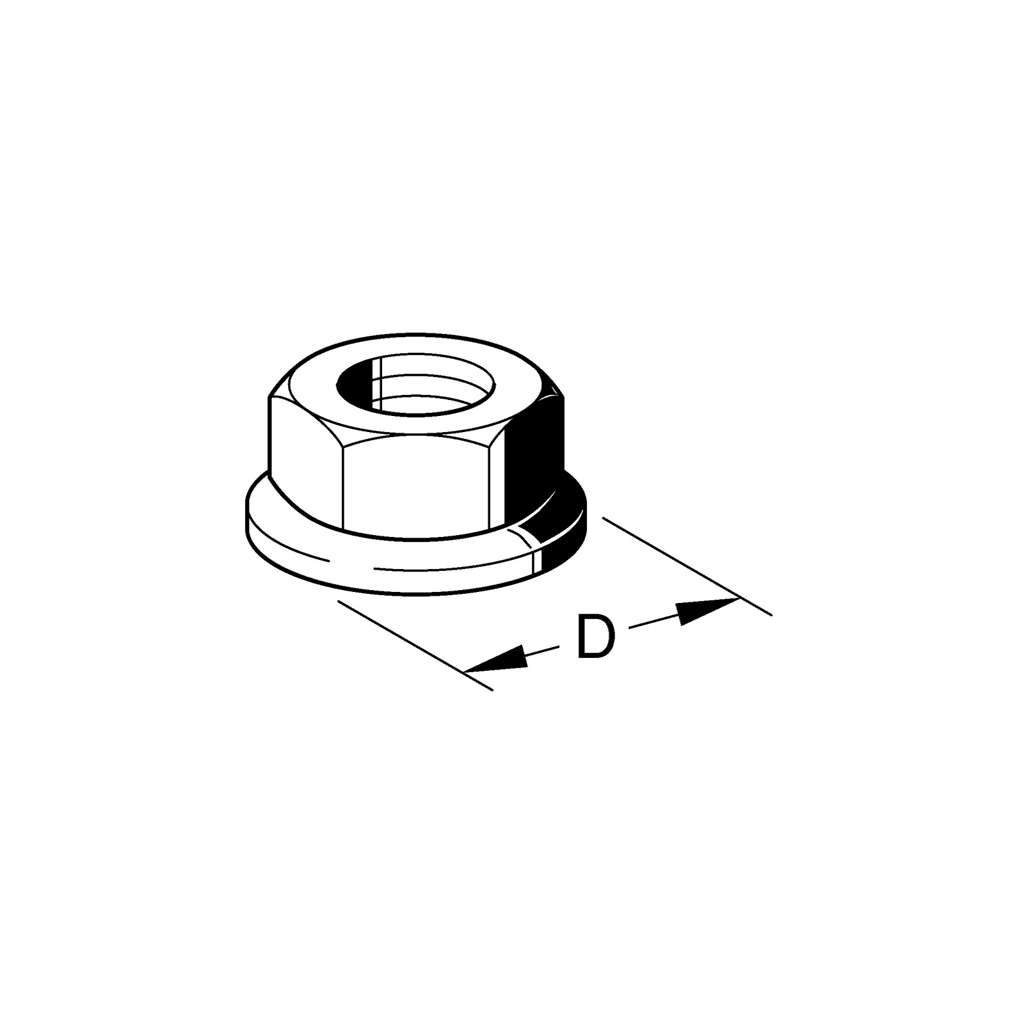 Flange møtrik