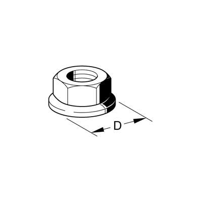 Flange møtrik