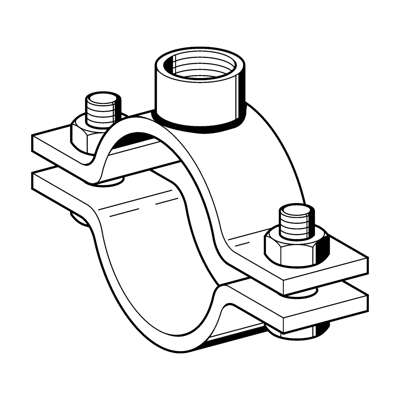 Rørbøjle Stabil I-1/2" Rustfri A4 (Sikla)