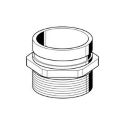 Adapter nippel/rille