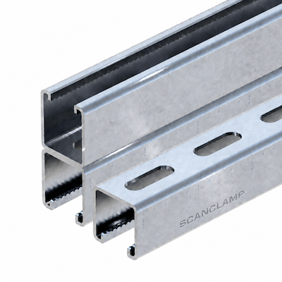 Scanclamp 41 Montageskinne Varmgalvaniseret