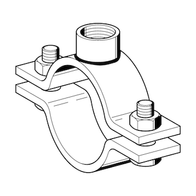 Rørbøjle Stabil 1/2" Varmgalvaniseret