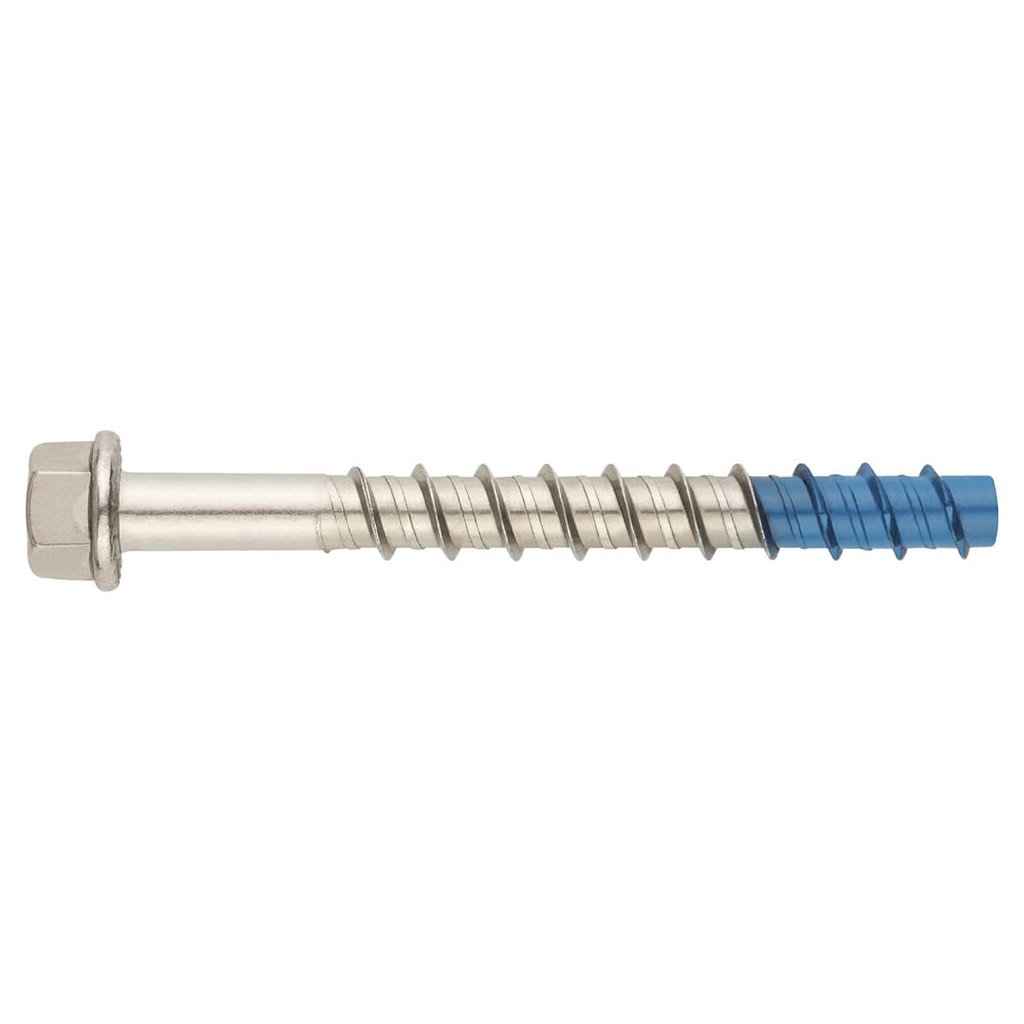 Betonskrue m/6-kant hoved A4-spids