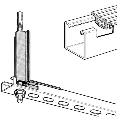Montageskinne profilgummi