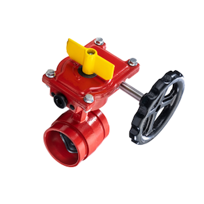Butterfly ventil m/ gear Rillet