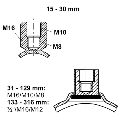 Rørbøjle Stabil D-3G u/ gummi