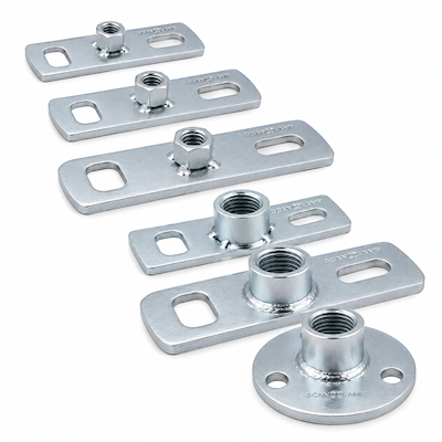 Scanclamp grundflange