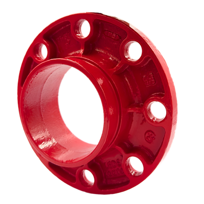 Flange m/ rør PN 16 malet