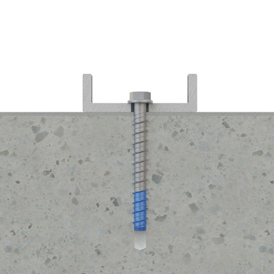 Betonskrue m/6-kant hoved A4-spids