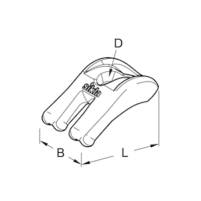 Spændeplade SPA 5P AU Varmgalvaniseret