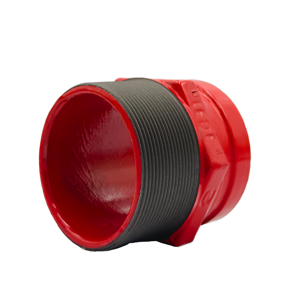 Adapter nippel/rille malet