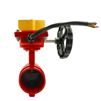 Butterfly ventil Pre-Wired m/ gear Rillet