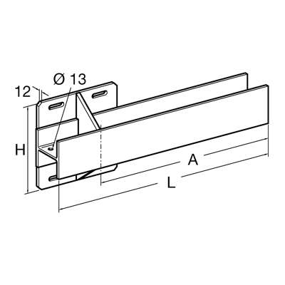 Vandret konsol QKO 120